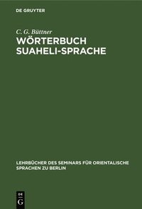 bokomslag Wrterbuch Suaheli-Sprache