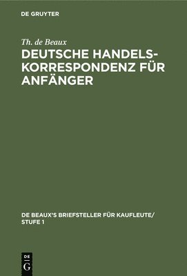 bokomslag Deutsche Handelskorrespondenz Fr Anfnger