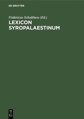 Lexicon Syropalaestinum
