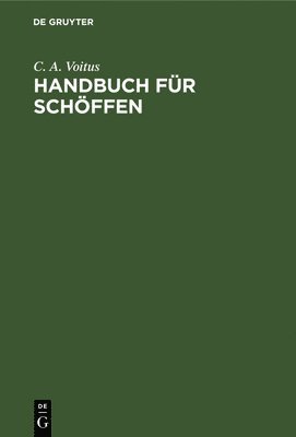 bokomslag Handbuch Fr Schffen