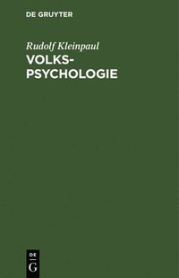 bokomslag Volkspsychologie