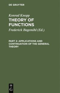 bokomslag Applications and Continuation of the General Theory