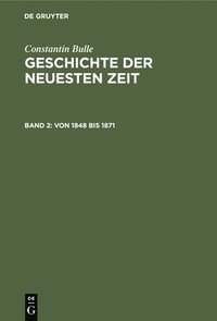 bokomslag Von 1848 Bis 1871