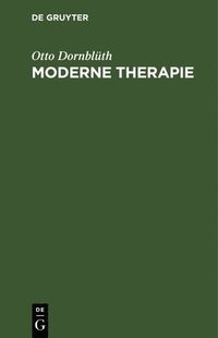 bokomslag Moderne Therapie