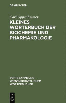 bokomslag Kleines Wörterbuch Der Biochemie Und Pharmakologie