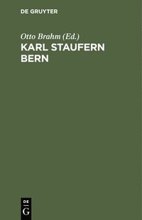 bokomslag Karl Staufern Bern