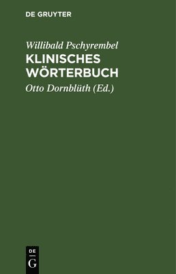 bokomslag Klinisches Wrterbuch