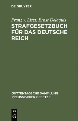 Strafgesetzbuch Fr Das Deutsche Reich 1
