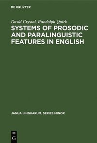 bokomslag Systems of Prosodic and Paralinguistic Features in English