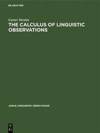 bokomslag The Calculus of Linguistic Observations