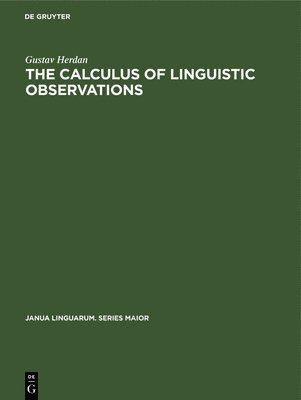 The Calculus of Linguistic Observations 1