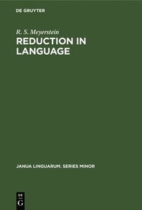 bokomslag Reduction in Language