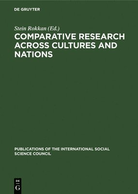 Comparative Research across Cultures and Nations 1