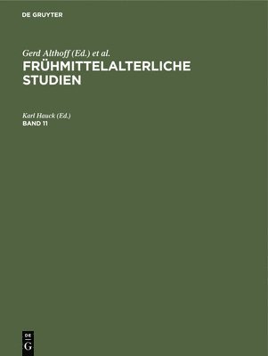 bokomslag Frühmittelalterliche Studien. Band 11