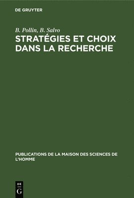 Stratégies Et Choix Dans La Recherche
