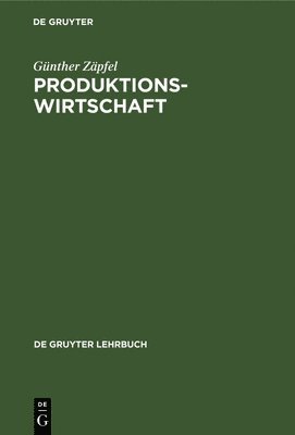 bokomslag Produktionswirtschaft