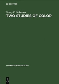 bokomslag Two Studies of Color