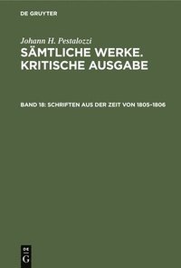 bokomslag Schriften Aus Der Zeit Von 1805-1806