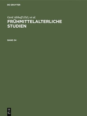 bokomslag Frühmittelalterliche Studien. Band 34
