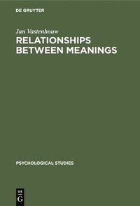 bokomslag Relationships Between Meanings