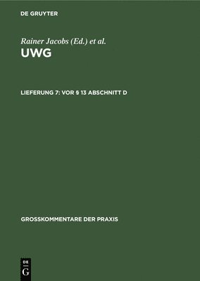 bokomslag VOR  13 Abschnitt D