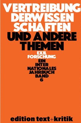 bokomslag Vertreibung Der Wissenschaften Und Andere Themen