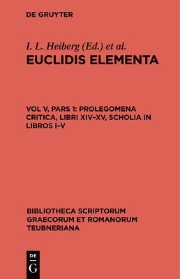 Prolegomena Critica, Libri XIV-XV, Scholia in Libros I-V 1