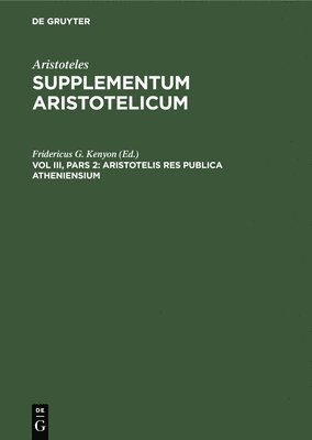 Aristotelis Res Publica Atheniensium 1