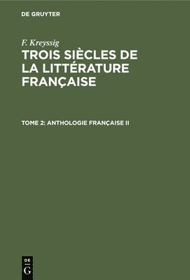 bokomslag Anthologie Française II