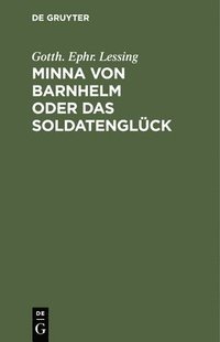 bokomslag Minna Von Barnhelm Oder Das Soldatenglück