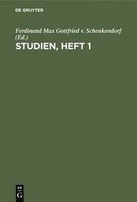 bokomslag Studien, Heft 1