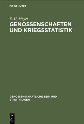 Genossenschaften Und Kriegsstatistik 1