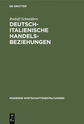 bokomslag Deutsch-Italienische Handelsbeziehungen