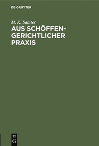 bokomslag Aus Schöffengerichtlicher PRAXIS