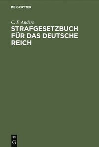 bokomslag Strafgesetzbuch Für Das Deutsche Reich