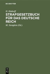 bokomslag Strafgesetzbuch Für Das Deutsche Reich