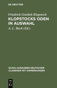 bokomslag Klopstocks Oden in Auswahl