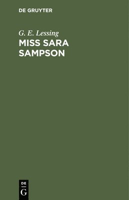 bokomslag Miss Sara Sampson