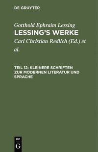 bokomslag Kleinere Schriften Zur Modernen Literatur Und Sprache
