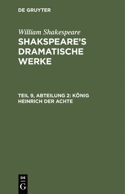 bokomslag König Heinrich Der Achte