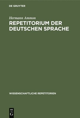 Repetitorium Der Deutschen Sprache