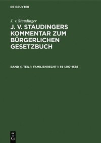 bokomslag Familienrecht I: §§ 1297-1588