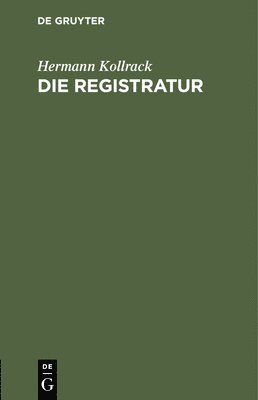 bokomslag Registratur