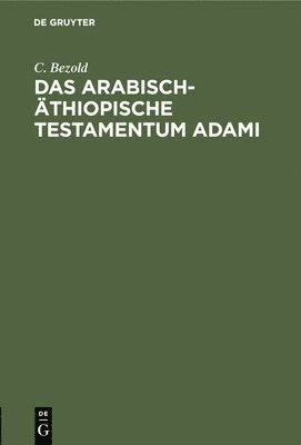bokomslag Das Arabisch-Äthiopische Testamentum Adami