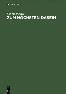 bokomslag Zum Hchsten Dasein