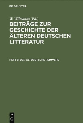 bokomslag Der Altdeutsche Reimvers