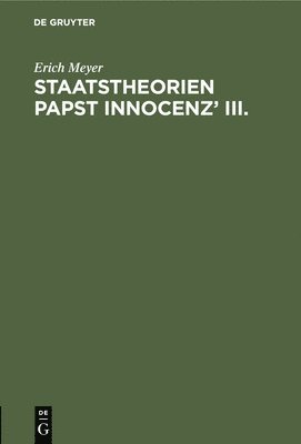 Staatstheorien Papst Innocenz' III. 1