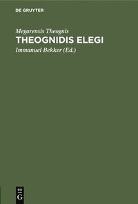 bokomslag Theognidis Elegi