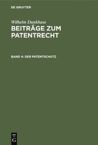 bokomslag Patentschutz
