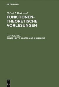 bokomslag Algebraische Analysis